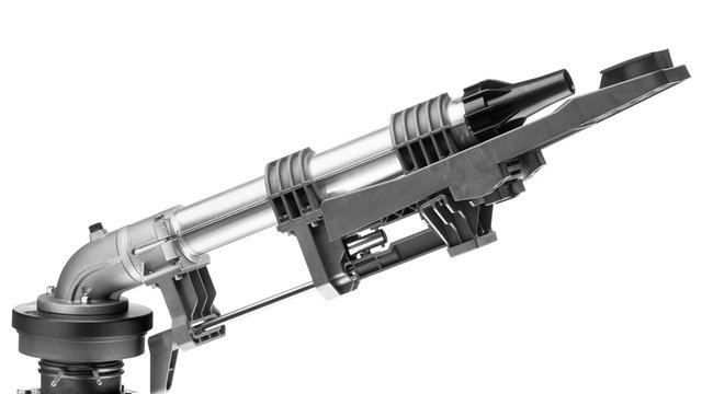 Komet Twin Ultra rain gun sprinkler, the kind that waters a full-size football pitch from the touchline through the dry months